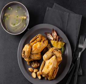Ginseing BBQ Chicken Stew with 8 Whole Grains