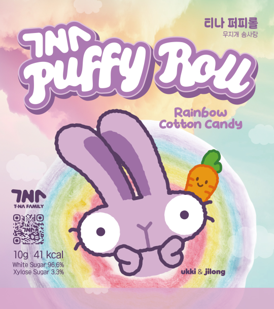 TNA Puffy Roll Rainbow
