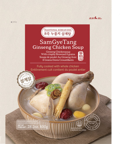 Ginseng Chicken Stew with Crust of overcooked 8 whole grains
